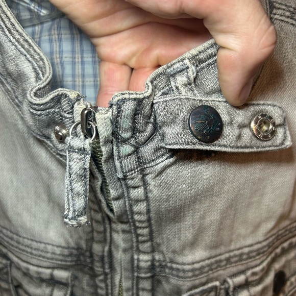 Vintage BS2B "bondage" cargo denim jacket - Picture 2 of 16